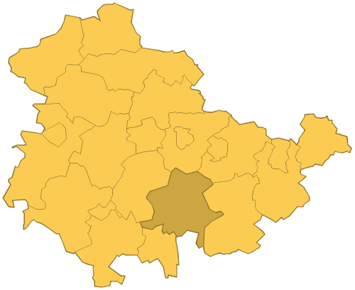 Kreis Saalfeld-Rudolstadt in Thüringen